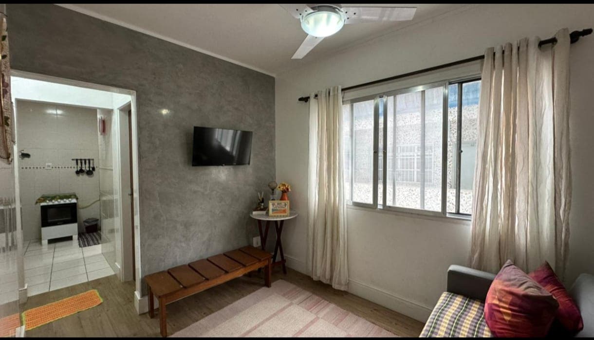 APARTAMENTO DE 1 DORMITÓRIO  EM PRAIA GRANDE